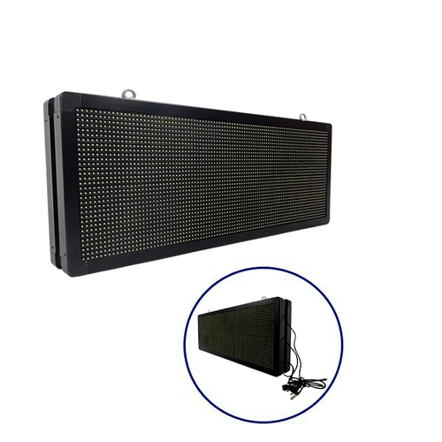 GLOBOSTAR® DISPLAY 90320 Κυλιόμενη Ψηφιακή Επιγραφή P10 Διπλής Όψης LED AC 220-240V Αδιάβροχο IP65 Ψυχρό Λευκό 6000K - WiFi Control μέσω FK APP - Αισθητήρας Θερμοκρασίας & Υγρασίας - Μ104 x Π12 x Υ40cm - 2 Χρόνια Εγγύηση