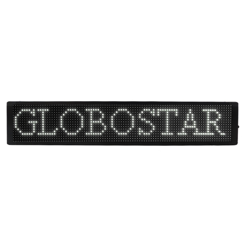 GLOBOSTAR® DISPLAY 90330 Κυλιόμενη Ψηφιακή Επιγραφή P10 Διπλής Όψης LED AC 220-240V Αδιάβροχο IP65 Ψυχρό Λευκό 6000K - WiFi Control μέσω FK APP - Αισθητήρας Θερμοκρασίας & Υγρασίας - Μ168 x Π12 x Υ40cm - 2 Χρόνια Εγγύηση