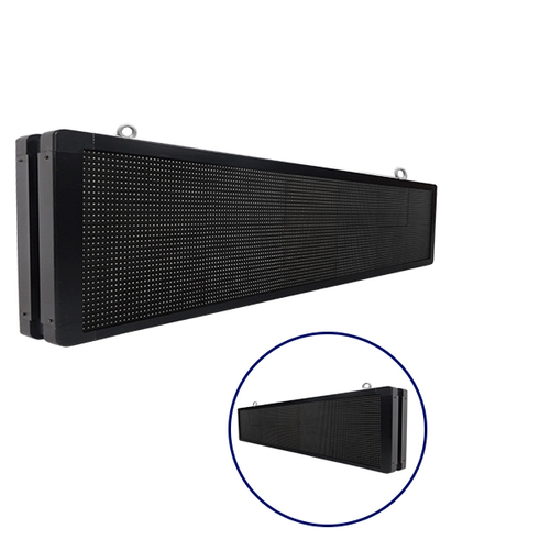 GLOBOSTAR® DISPLAY 90332 Κυλιόμενη Ψηφιακή Επιγραφή P10 Διπλής Όψης LED AC 220-240V Αδιάβροχο IP65 Πράσινο - WiFi Control μέσω FK APP - Αισθητήρας Θερμοκρασίας & Υγρασίας - Μ168 x Π12 x Υ40cm - 2 Χρόνια Εγγύηση