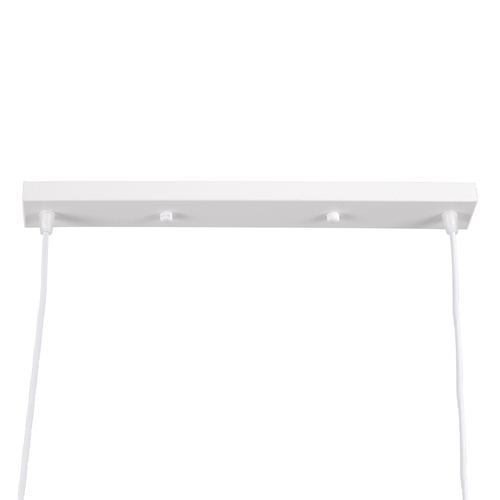 GLOBOSTAR® TRIANGLE 00612 Μοντέρνο Κρεμαστό Φωτιστικό Οροφής με Ντουί 2 x E27 AC 220-240V IP20 - Λευκό - Μ60 x Π22 x Y130cm