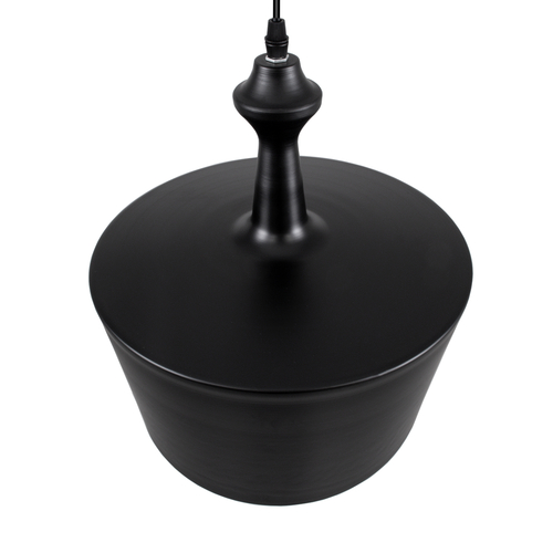 GLOBOSTAR® ROCKFORD 01287-A Μοντέρνο Κρεμαστό Φωτιστικό Οροφής με Ντουί 1 x E27 AC 220-240V IP20 - Μαύρο & Χρυσό - Μ30 x Π30 x Υ30cm