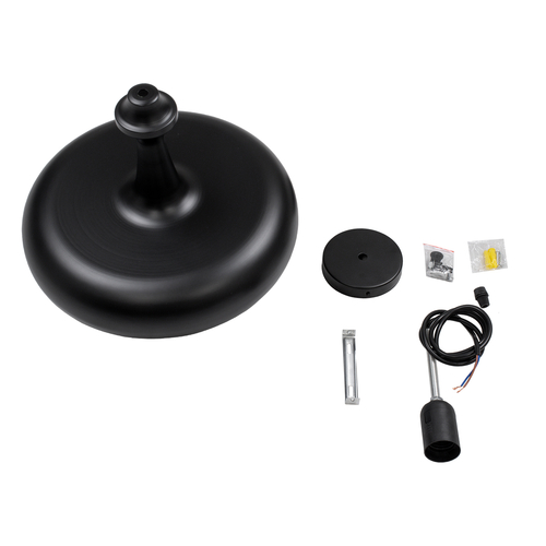 GLOBOSTAR® ROCKFORD 01287-C Μοντέρνο Κρεμαστό Φωτιστικό Οροφής με Ντουί 1 x E27 AC 220-240V IP20 - Μαύρο & Χρυσό - Μ30 x Π30 x Y23cm