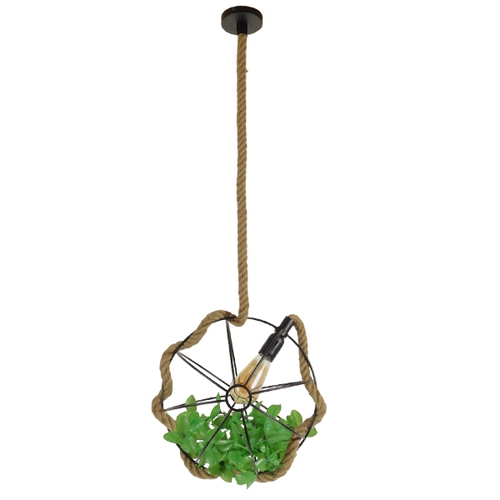 GLOBOSTAR® BRADLEY 10001328 Vintage Κρεμαστό Φωτιστικό Οροφής με Ντουί 1 x E27 AC 220-240V IP20 - Πολύχρωμο - Μ33 x Π33 x Υ33cm