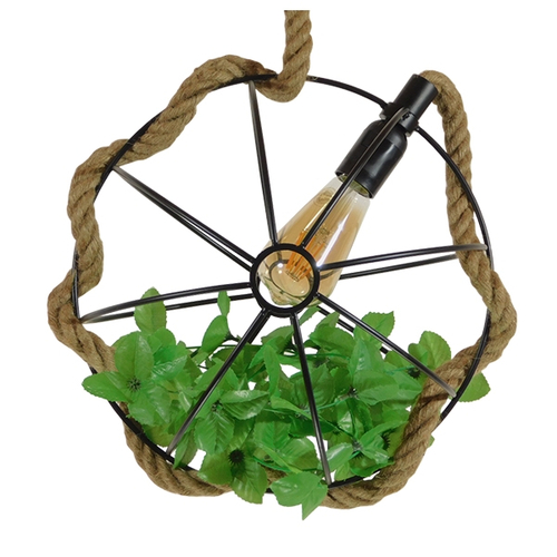 GLOBOSTAR® BRADLEY 10001328 Vintage Κρεμαστό Φωτιστικό Οροφής με Ντουί 1 x E27 AC 220-240V IP20 - Πολύχρωμο - Μ33 x Π33 x Υ33cm