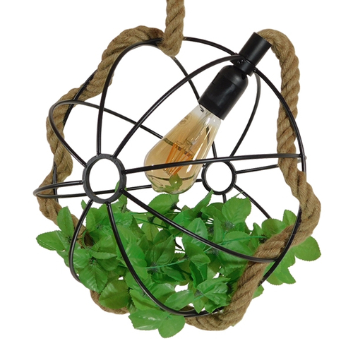 GLOBOSTAR® BRADLEY 10001328 Vintage Κρεμαστό Φωτιστικό Οροφής με Ντουί 1 x E27 AC 220-240V IP20 - Πολύχρωμο - Μ33 x Π33 x Υ33cm