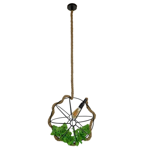 GLOBOSTAR® BRADLEY 10001329 Vintage Κρεμαστό Φωτιστικό Οροφής με Ντουί 1 x E27 AC 220-240V IP20 - Πολύχρωμο - Μ42 x Π42 x Υ42cm