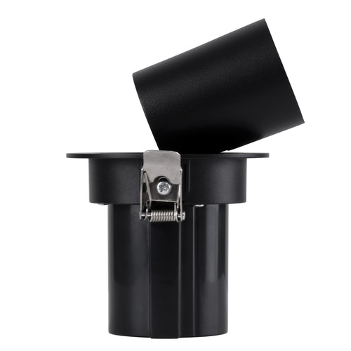 GLOBOSTAR® VIRGO-S 60305 Χωνευτό Κινούμενο Downlight Σποτ LED 7W 875lm 36° AC 220-240V IP20 Θερμό Λευκό 2700K - Bridgelux COB Chip & TÜV SÜD Driver - Μαύρο Ματ - Μ9 x Π9 x Υ9cm / Q7.8cm - 5 Χρόνια Εγγύηση