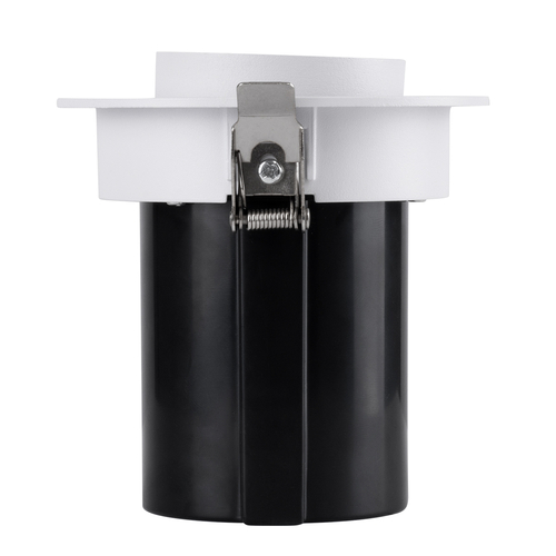 GLOBOSTAR® VIRGO-M 60306 Χωνευτό Κινούμενο Downlight Σποτ LED 12W 1560lm 36° AC 220-240V IP20 Φυσικό Λευκό 4500K - Bridgelux COB Chip & TÜV SÜD Driver - Λευκό & Μαύρο Ματ - Μ11 x Π11 x Υ11.5cm / Q9.5cm - 5 Χρόνια Εγγύηση