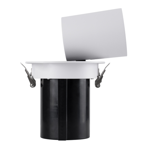 GLOBOSTAR® VIRGO-B 60311 Χωνευτό Κινούμενο Downlight Σποτ LED 20W 2500lm 36° AC 220-240V IP20 Θερμό Λευκό 2700K - Bridgelux COB Chip & TÜV SÜD Driver - Λευκό & Μαύρο Ματ - Μ13.5 x Π13.5 x Υ14cm / Q11.5cm - 5 Χρόνια Εγγύηση