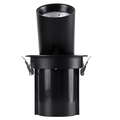 GLOBOSTAR® VIRGO-B 60312 Χωνευτό Κινούμενο Downlight Σποτ LED 20W 2600lm 36° AC 220-240V IP20 Φυσικό Λευκό 4500K - Bridgelux COB Chip & TÜV SÜD Driver - Μαύρο Ματ - Μ13.5 x Π13.5 x Υ14cm / Q11.5cm - 5 Χρόνια Εγγύηση