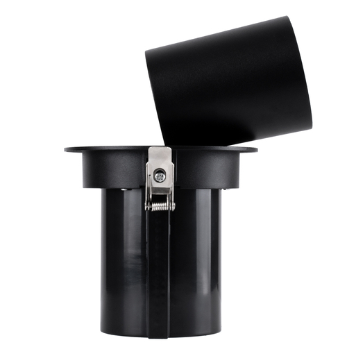 GLOBOSTAR® VIRGO-B 60313 Χωνευτό Κινούμενο Downlight Σποτ LED 20W 2500lm 36° AC 220-240V IP20 Θερμό Λευκό 2700K - Bridgelux COB Chip & TÜV SÜD Driver - Μαύρο Ματ - Μ13.5 x Π13.5 x Υ14cm / Q11.5cm - 5 Χρόνια Εγγύηση