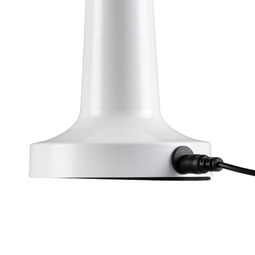 GloboStar® COCO 76508 Επαναφορτιζόμενο Επιτραπέζιο Φωτιστικό Πορτατίφ LED 1.5W 105lm 120° DC 5V IP44 Θερμό Λευκό 2700K Dimmable Λευκό Αλουμίνιο - Μ10 x Π10 x Υ22cm - 2 Xρόνια Εγγύηση