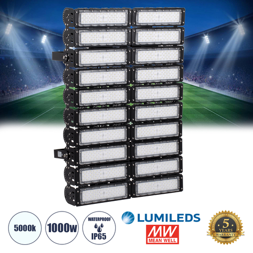 GLOBOSTAR® GOLIATH 90105 Προβολέας για Γήπεδα Tennis & Ποδοσφαίρου 5x5 LED 1000W 150000lm 75°x135° SDCM