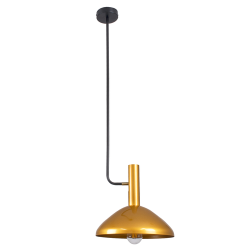 GLOBOSTAR® KATIE 00538 Μοντέρνο Φωτιστικό Οροφής με Ντουί 1 x E27 AC 220-240V IP20 - Μαύρο & Χρυσό - Μ30 x Π30 x Υ120cm