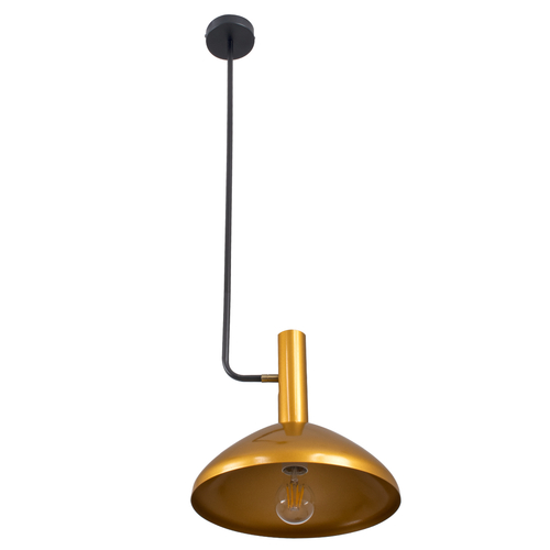 GLOBOSTAR® KATIE 00538 Μοντέρνο Φωτιστικό Οροφής με Ντουί 1 x E27 AC 220-240V IP20 - Μαύρο & Χρυσό - Μ30 x Π30 x Υ120cm