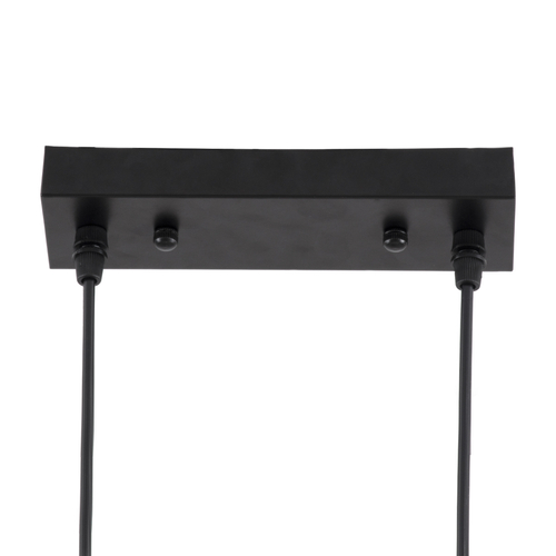 GLOBOSTAR® VERONA 00586 Μοντέρνο Κρεμαστό Φωτιστικό Οροφής με Ντουί 3 x E27 AC 220-240V IP20 - Μαύρο & Χρυσό - Μ50 x Π28 x Υ20cm