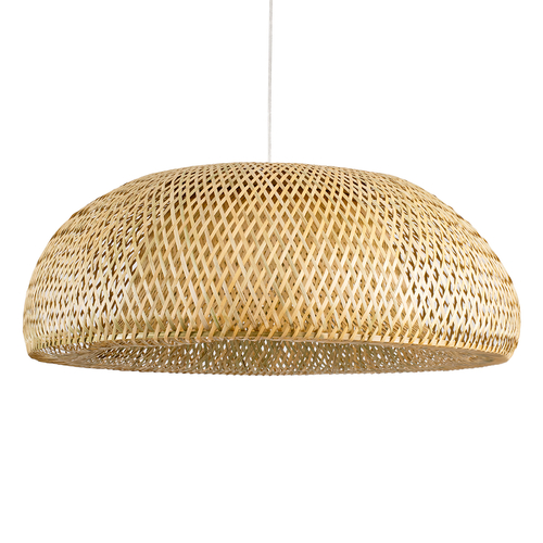 GLOBOSTAR® SAN TROPEZ 00674 Boho Κρεμαστό Φωτιστικό Οροφής με Ντουί 1 x E27 AC 220-240V IP20 - Μπεζ - Μ80 x Π80 x Y28cm