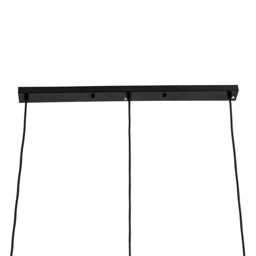 GLOBOSTAR® MONROE 00954 Μοντέρνο Κρεμαστό Φωτιστικό Οροφής με Ντουί 3 x E27 AC 220-240V IP20 - Μαύρο & Λευκό - Μ74 x Π25 x Υ50cm