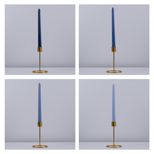 GloboStar® WINTER-SOLITUDE 35208 ΣΕΤ 4 Αρωματικά Κεριά Κηροπηγίου Παραφίνης με Άρωμα Χειμερινός Ωκεανός Πολύχρωμα Μ2 x Π2 x Υ25cm