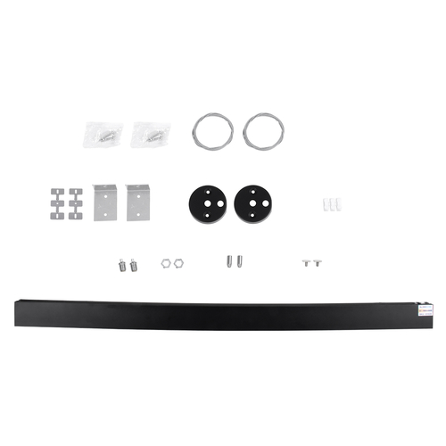 GLOBOSTAR® FELIX 61028-W Μοντέρνο Φωτιστικό Τοίχου - Απλίκα LED 54W 6500lm 120° AC 220-240V IP20 Ρυθμιζόμενο Λευκό CCT με On/Off 2700K/4500K/6000K - Lumileds SMD Chip - Μαύρο Ματ - Μ120 x Π3.5 x Υ7cm - 3 Χρόνια Εγγύηση