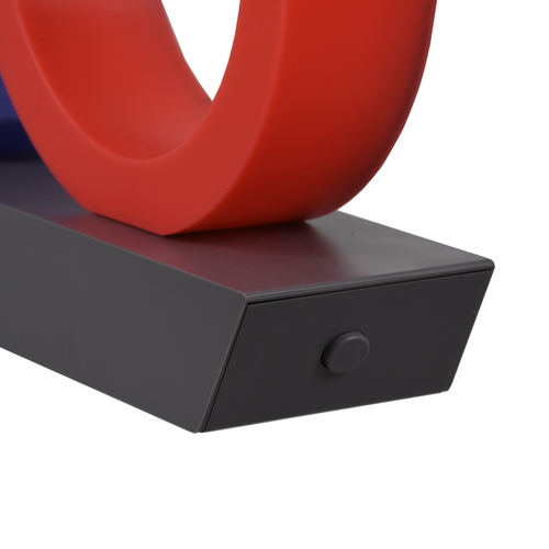 GloboStar® 76543 Επιτραπέζιο Φωτιστικό Πορτατίφ LED 5W -lm 180° DC 5V IP20 LED Πολύχρωμο Πλαστικό - Μ31.5 x Π7 x Υ30cm