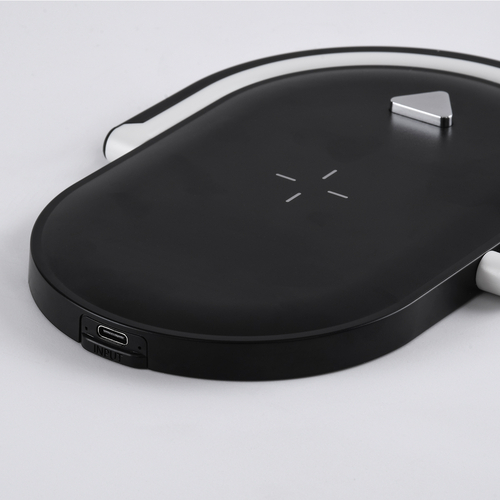 GloboStar® ECLIPSE 76558 Επιτραπέζιο Φωτιστικό Πορτατίφ LED 1.5W 1200lm 180° AC 220-240V IP20 Φυσικό Λευκό 4500K Dimmable Μαύρο Πλαστικό - Μ17 x Π13 x Υ10cm - 2 Xρόνια Εγγύηση