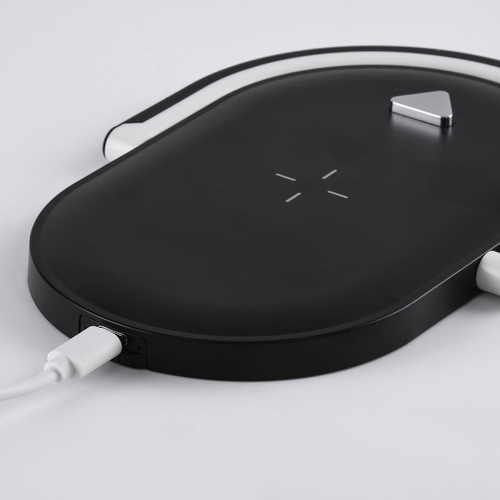 GloboStar® ECLIPSE 76558 Επιτραπέζιο Φωτιστικό Πορτατίφ LED 1.5W 1200lm 180° AC 220-240V IP20 Φυσικό Λευκό 4500K Dimmable Μαύρο Πλαστικό - Μ17 x Π13 x Υ10cm - 2 Xρόνια Εγγύηση