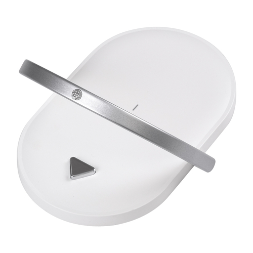 GloboStar® ECLIPSE 76559 Επιτραπέζιο Φωτιστικό Πορτατίφ LED 15W 1200lm 180° AC 220-240V IP20 Φυσικό Λευκό 4500K Dimmable Λευκό Πλαστικό - Μ17 x Π13 x Υ10cm - 2 Xρόνια Εγγύηση