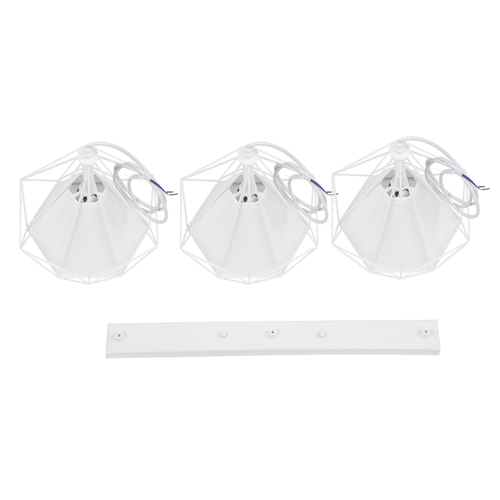 GLOBOSTAR® EIFFEL 61570 Vintage Κρεμαστό Φωτιστικό Οροφής με Ντουί 3 x E27 AC 220-240V IP20 - Λευκό - Μ68 x Π25 x Υ130cm