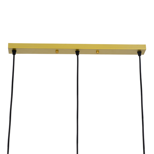 GLOBOSTAR® EIFFEL 61571 Vintage Κρεμαστό Φωτιστικό Οροφής με Ντουί 3 x E27 AC 220-240V IP20 - Χρυσό & Λευκό - Μ68 x Π25 x Υ130cm