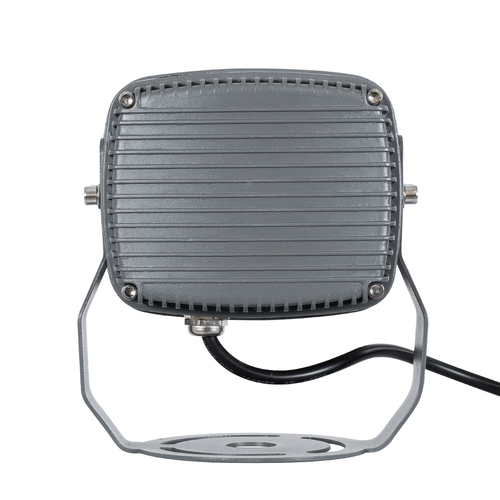 GLOBOSTAR® FLOODXENA 90120 Προβολέας Σποτ Wall Washer LED 12W 1260lm 10° AC 220-240V Αδιάβροχο IP65 Ultra Θερμό Λευκό 2200K - Bridgelux SMD Chip - Γκρι Ανθρακί - Μ13.5 x Π11 x Υ15cm - 3 Χρόνια Εγγύηση