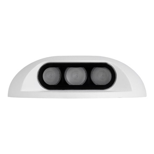 GLOBOSTAR® STEP-LUNA 90621 Αρχιτεκτονικό Φωτιστικό Διαδρόμου/Σκαλοπατιού LED 6W 600lm 10° DC 24V Αδιάβροχο IP65 RGB DMX512 Dimmable - Λευκό - Φ12 x Υ3cm - 3 Χρόνια Εγγύηση