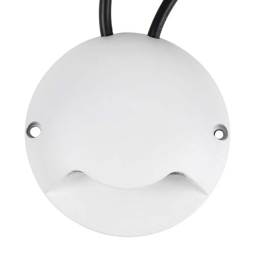 GLOBOSTAR® STEP-LUNA 90621 Αρχιτεκτονικό Φωτιστικό Διαδρόμου/Σκαλοπατιού LED 6W 600lm 10° DC 24V Αδιάβροχο IP65 RGB DMX512 Dimmable - Λευκό - Φ12 x Υ3cm - 3 Χρόνια Εγγύηση