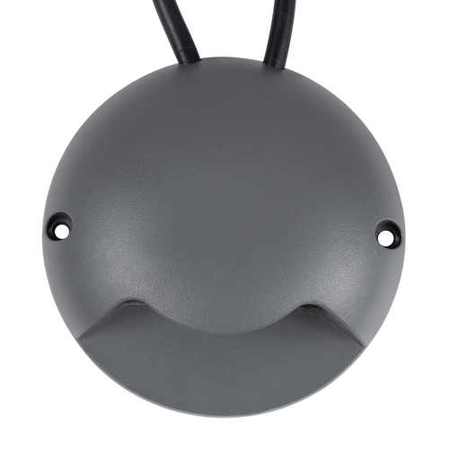 GLOBOSTAR® STEP-LUNA 90624 Αρχιτεκτονικό Φωτιστικό Διαδρόμου/Σκαλοπατιού LED 6W 600lm 10° DC 24V Αδιάβροχο IP65 RGB DMX512 Dimmable - Γκρι Ανθρακί - Φ12 x Υ3cm - 3 Χρόνια Εγγύηση