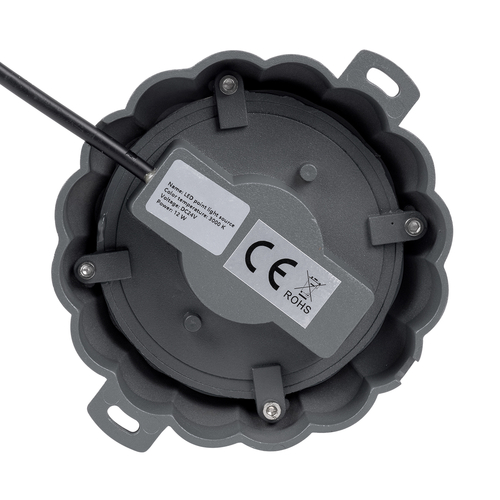 GLOBOSTAR® WALLLIGHT-MONA 90629 Μοντέρνο Φωτιστικό Τοίχου - Απλίκα LED 12W 1320lm 360° DC 24V Αδιάβροχο IP65 Θερμό Λευκό 2700K - CREE COB Chip & TÜV SÜD Driver - Γκρι Ανθρακί Ματ - Μ13 x Π13 x Υ12.5cm - 3 Χρόνια Εγγύηση