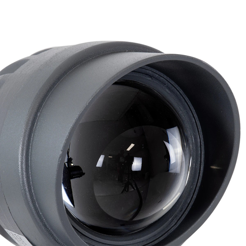 GLOBOSTAR® SPOTXENIA 90632 Σποτ Φωτισμου με Αντιθαμβωτική Γρίλια LED 16W 1760lm 3° DC 24V Αδιάβροχο IP65 Θερμό Λευκό 2700K Dimmable - Bridgelux COB Chip - Γκρι Ανθρακί - Μ9 x Π9 x Υ12cm - 3 Χρόνια Εγγύηση