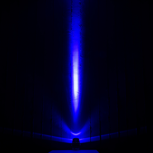 GLOBOSTAR® SPOTXENIA 90634 Σποτ Φωτισμου με Αντιθαμβωτική Γρίλια LED 16W 1360lm 3° DC 24V Αδιάβροχο IP65 Μπλε Dimmable - Bridgelux COB Chip - Σφυρήλατο Γκρι Ανθρακί - Μ9 x Π9 x Υ12cm - 3 Χρόνια Εγγύηση