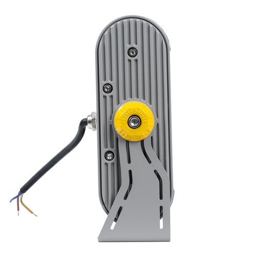 GLOBOSTAR® FLOODHENA 90639 Προβολέας Σποτ Wall Washer LED 36W 3240lm 30° AC 220-240V Αδιάβροχο IP65 Θερμό Λευκό 2700K - Bridgelux SMD Chip - Γκρι Ανθρακί - Μ30 x Π6 x Υ17cm - 3 Χρόνια Εγγύηση