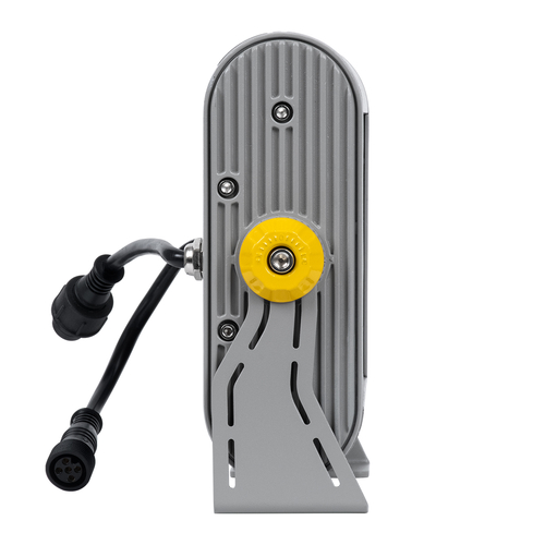 GLOBOSTAR® FLOODHENA 90641 Προβολέας Σποτ Wall Washer LED 24W 1920lm 30° DC 24V Αδιάβροχο IP65 Πολύχρωμο RGB Dimmable DMX512 - Bridgelux SMD Chip - Γκρι Ανθρακί - Μ22.5 x Π6 x Υ16.5cm - 3 Χρόνια Εγγύηση