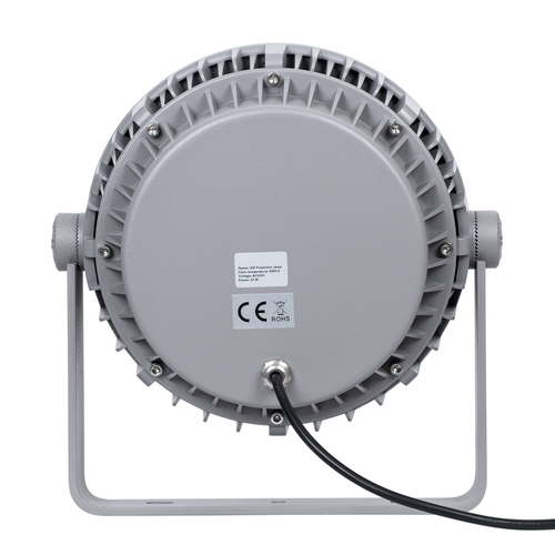 GLOBOSTAR® FLOODMENA 90644 Προβολέας Σποτ Wall Washer με Αντιθαμβωτική Γρίλια LED 24W 2160lm 30° AC 220-240V Αδιάβροχο IP65 Θερμό Λευκό 2700K - Bridgelux SMD Chip - Γκρι Ανθρακί - Μ23 x Π23 x Υ18cm - 3 Χρόνια Εγγύηση