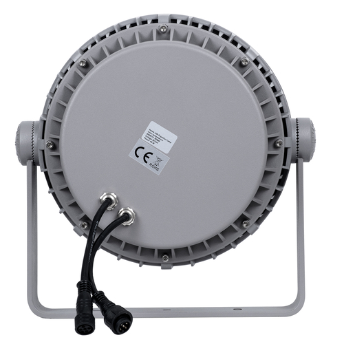 GLOBOSTAR® FLOODMENA 90649 Προβολέας Σποτ Wall Washer με Αντιθαμβωτική Γρίλια LED 48W 3840lm 30° DC 24V Αδιάβροχο IP65 Πολύχρωμο RGBW Dimmable DMX512 - Bridgelux SMD Chip - Γκρι Ανθρακί - Μ25 x Π25 x Υ18cm - 3 Χρόνια Εγγύηση