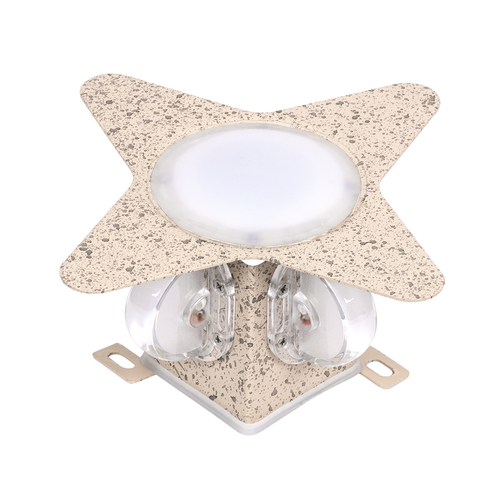 GLOBOSTAR® WALLLIGHT-CINA 90658 Μοντέρνο Φωτιστικό Τοίχου - Απλίκα LED 10W 1100lm 10° AC 220-240V Αδιάβροχο IP65 Θερμό Λευκό 2700K - CREE COB Chip & TÜV SÜD Driver - Μπεζ - Μ18.5 x Π18.5 x Υ8.5cm - 3 Χρόνια Εγγύηση