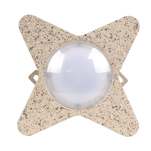 GLOBOSTAR® WALLLIGHT-CINA 90659 Μοντέρνο Φωτιστικό Τοίχου - Απλίκα LED 10W 1100lm 10° AC 220-240V Αδιάβροχο IP65 Πολύχρωμο RGB - CREE COB Chip & TÜV SÜD Driver - Μπεζ - Μ18.5 x Π18.5 x Υ8.5cm - 3 Χρόνια Εγγύηση