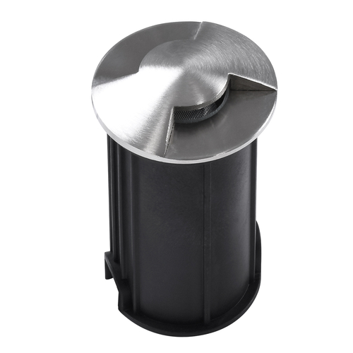 GLOBOSTAR® UNDERGROUND-RENA 90662 Χωνευτό Αρχιτεκτονικό Φωτιστικό Διαδρόμου/Σκαλοπατιού LED 1W 110lm 30° DC 24V Αδιάβροχο IP65 Θερμό Λευκό 2700K Dimmable - Ανοξείδωτο Ατσάλι 304 - Φ5 x Υ9cm / Q4.2cm - 3 Χρόνια Εγγύηση