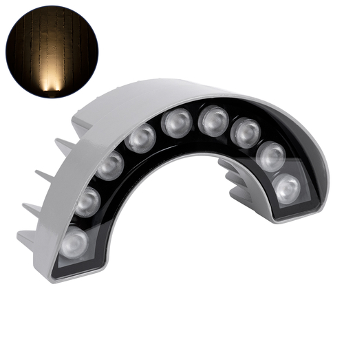 GLOBOSTAR® TREEWINA 90680 Κυρτή Μπάρα Φωτισμού Wall Washer για Φυτά - Δέντρα LED 9W 990lm 30° DC 24V Αδιάβροχο IP65 Θερμό Λευκό 2700K Dimmable - Bridgelux SMD Chip - Γκρι Ανθρακί - Μ20.5 x Π5.5 x Υ11cm - 3 Χρόνια Εγγύηση