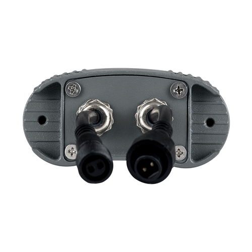 GLOBOSTAR® TREELIGHT-ZINA S-90998 Κυρτή Μπάρα Φωτισμού Wall Washer για Φυτά - Δέντρα LED 3W 240lm 30° DC 24V Αδιάβροχο IP65 Κόκκινο Dimmable - Γκρι Ανθρακί - Μ9 x Π6.5 x Υ4cm - 3 Χρόνια Εγγύηση