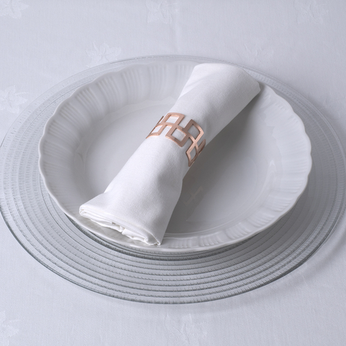 GLOBOSTAR® MENU 35008 Διακοσμητικό Δαχτυλίδι Πετσέτας - Χάλκινο - Μ4.5 x Π4.5 x Υ3cm