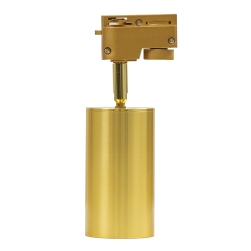 GLOBOSTAR® LEO 60357 Κινούμενο Φωτιστικό Σποτ Ράγας με Ντουί 1 x GU10 AC 220-240V IP20 - Χρυσό Πλατίνα - Μ6 x Π6 x Υ19cm