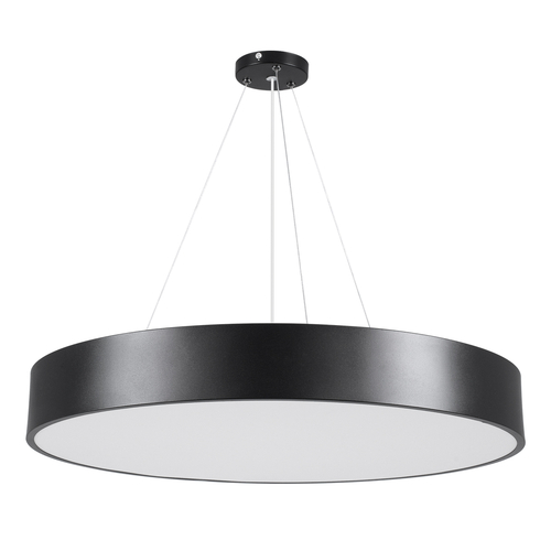 GLOBOSTAR® BURTON 61202-S Μοντέρνο Φωτιστικό Οροφής LED 75W 8625lm 120° AC 220-240V IP20 Ρυθμιζόμενο Λευκό CCT με Χειριστήριο από 2700K έως 6000K Dimmable - Lumileds SMD Chip - Μαύρο Ματ - Μ60 x Π60 x Υ8cm - 3 Χρόνια Εγγύηση