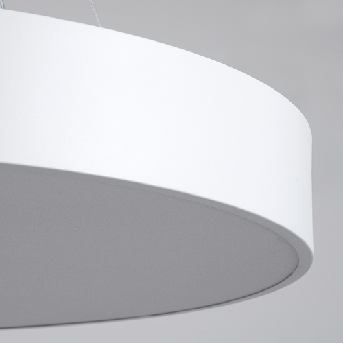 GLOBOSTAR® BURTON 61203-S Μοντέρνο Φωτιστικό Οροφής LED 75W 8625lm 120° AC 220-240V IP20 Ρυθμιζόμενο Λευκό CCT με Χειριστήριο από 2700K έως 6000K Dimmable - Lumileds SMD Chip - Λευκό Ματ - Μ60 x Π60 x Υ8cm - 3 Χρόνια Εγγύηση